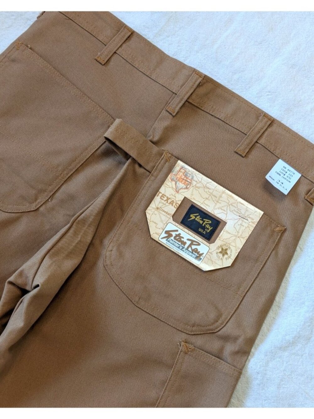 Stan Ray Vintage Deadstock NWT Brow Painters Shorts USA Made Cotton Twill 34